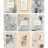 minimalist neutral color beige aesthetic Coach Content Kit: 100 Canva Templates for Life Coaches