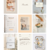 minimalist neutral color beige aesthetic Coach Content Kit: 100 Canva Templates for Life Coaches