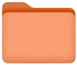 aesthetic macbook orange folder transparent png