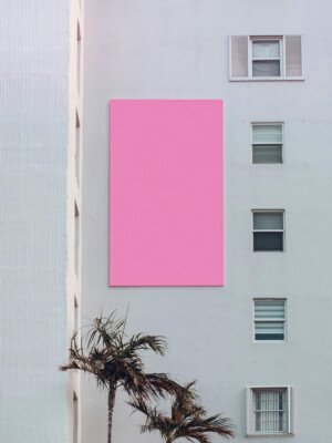 free aesthetic pink background image for social media