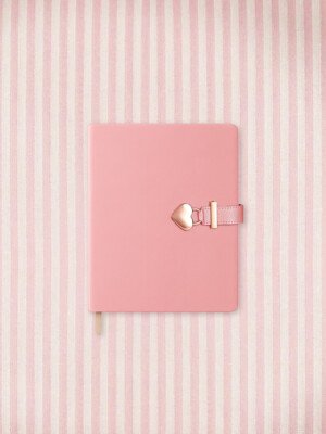 free pink aesthetic background ims heart-shaped lock diary