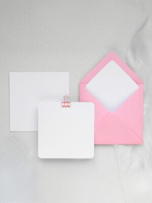 free pink aesthetic envelope background for social media posts